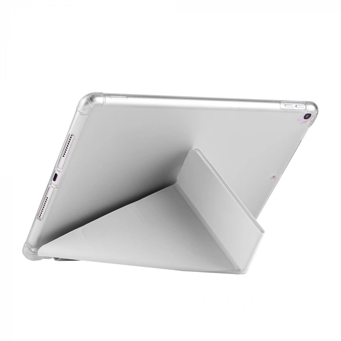Apple iPad 10.2 2021 (9.Nesil) Kılıf Zore Tri Folding Kalem Bölmeli Standlı Kılıf