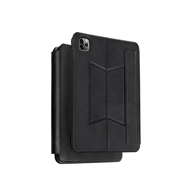 Apple iPad Pro 11 2025 M5 Zore Border Keyboard Bluetooh Bağlantılı Standlı Klavyeli Tablet Kılıfı