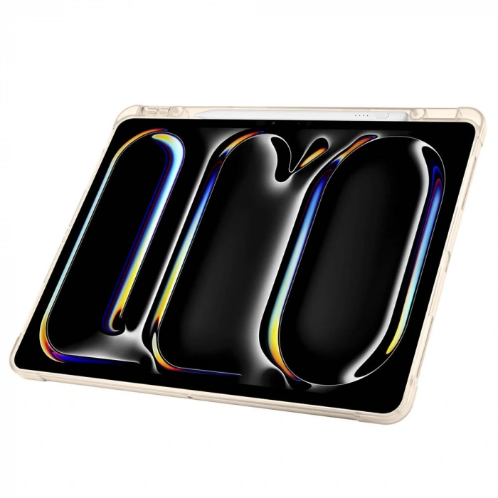 Apple iPad Pro 13 2025 M5 Kılıf Zore Tri Folding Kalem Bölmeli Standlı Kılıf