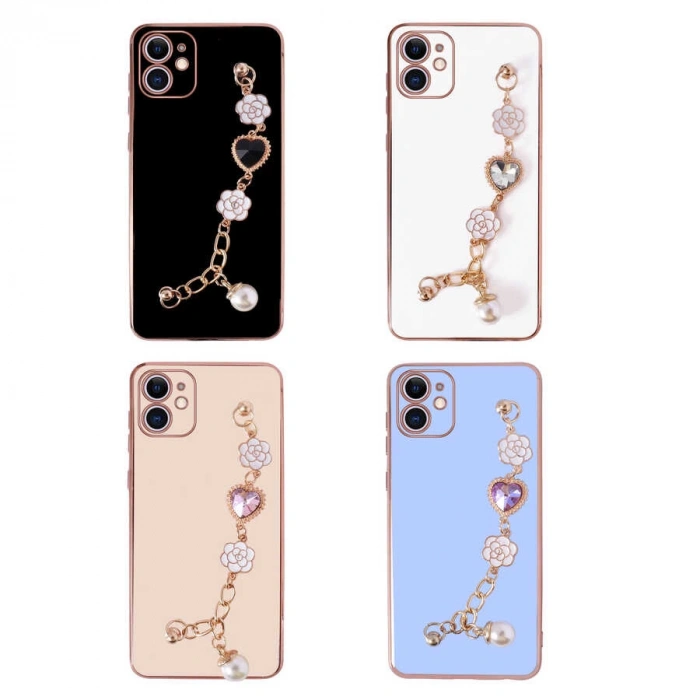 Apple iPhone 11 Kılıf El Tutamaçlı Kamera Korumalı Zore Taka Silikon Kapak