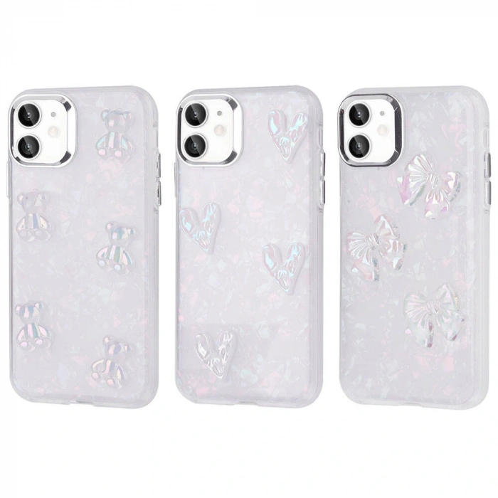 Apple iPhone 11 Kılıf Kabartma Figürlü Parlak Zore Eralli Silikon Kapak