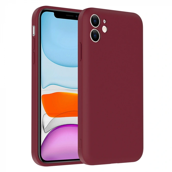 Apple iPhone 11 Kılıf Kamera Korumalı Kartlık Hazneli Zore Vitra Kapak