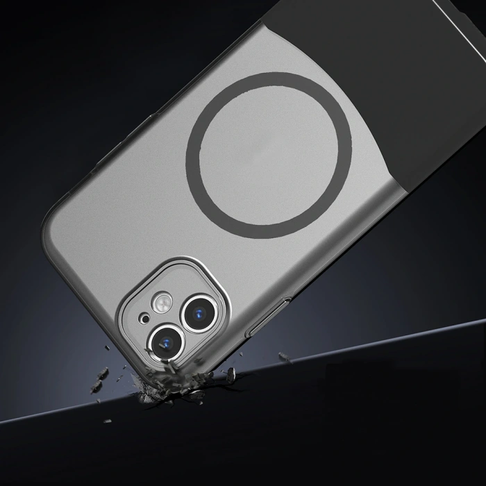 Apple iPhone 11 Kılıf M-Safe Şarj Özellikli Mıknatıslı Zore Duble Kapak