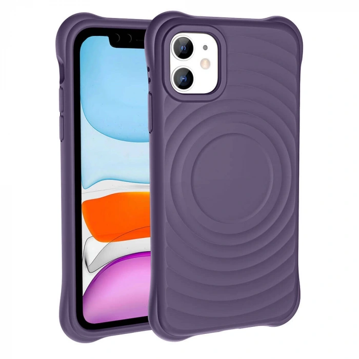 Apple iPhone 11 M-safe Şarj Özellikli Airbagli Mat Görünümlü Zore Hepi Kapak