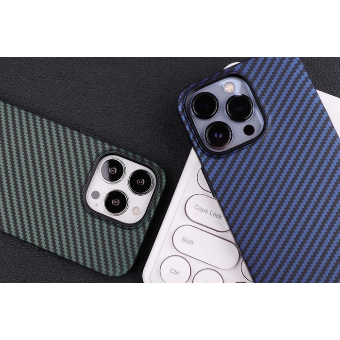 Apple iPhone 12 Kılıf Karbon Fiber Tasarımlı Zore Karbono Kapak