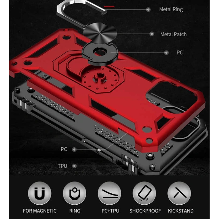 Apple iPhone 12 Kılıf Zore Vega Kapak