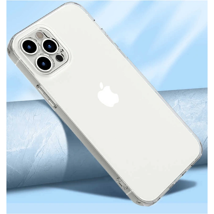 Apple iPhone 12 Pro Max Kılıf Zore Kamera Korumalı Süper Silikon Kapak