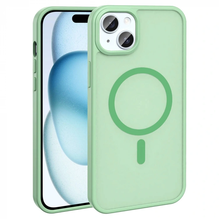 Apple iPhone 13 Kılıf M-safe Şarj Özellikli Mat Arka Yüzey Zore Sio Kapak