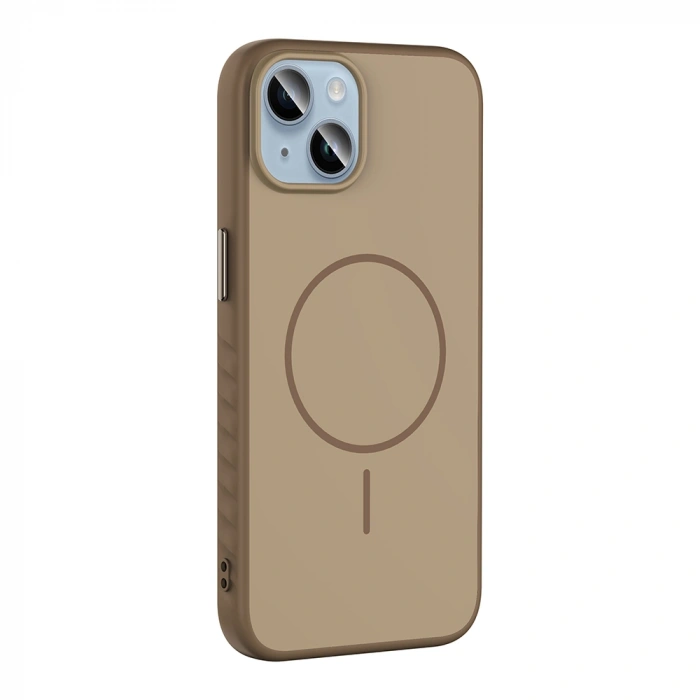 Apple iPhone 13 Kılıf M-safe Şarj Özellikli Zore Tea Kapak