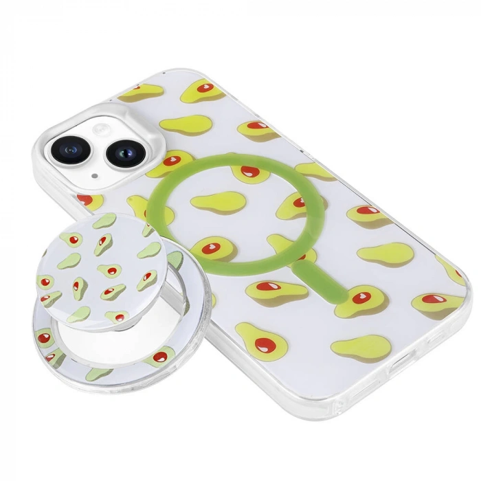 Apple iPhone 13 Kılıf M-safe Şarj Özellikli Tak-Çıkar Pop Soketli Zore Tiktok Kapak