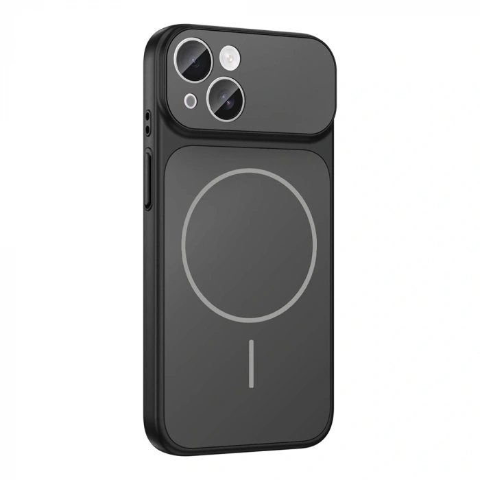 Apple iPhone 13 Kılıf Zore M-Safe Şarj Özellikli Kamera Korumalı Formen Kapak