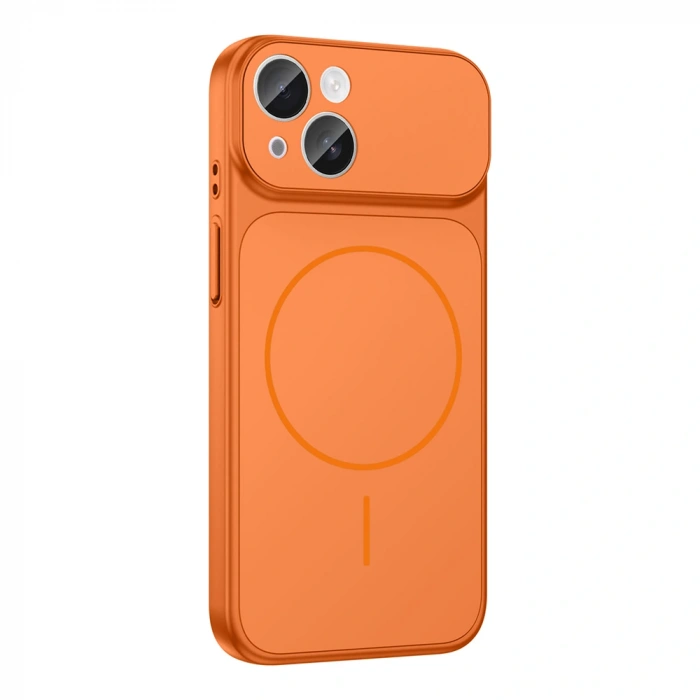 Apple iPhone 13 Kılıf Zore M-Safe Şarj Özellikli Kamera Korumalı Formen Kapak