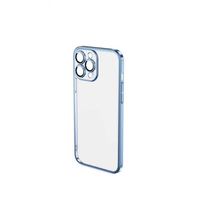 Apple iPhone 13 Pro Kılıf Sert PC Renkli Çerçeveli Zore Riksos Kapak