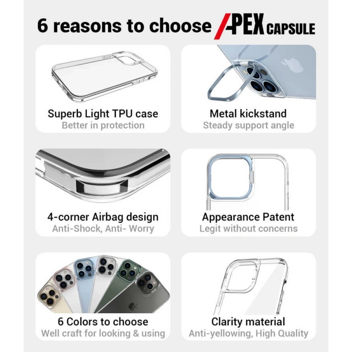 Apple iPhone 13 Pro Kılıf Zore Skuba Kapak