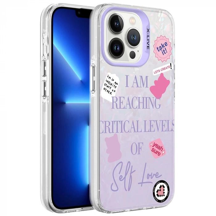 Apple iPhone 13 Pro Max Kılıf Mermer Desenli Zore Marbello Kapak