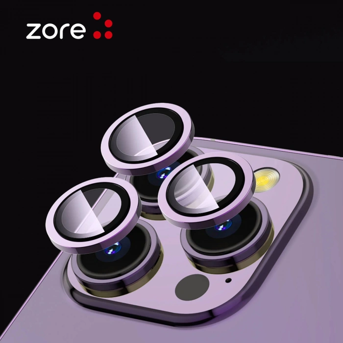 Apple iPhone 13 Pro Zore CL-12 Premium Safir Parmak İzi Bırakmayan Anti-Reflective Kamera Lens Koruyucu
