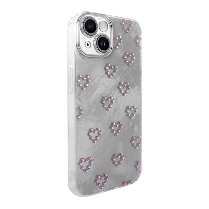 Apple iPhone 14 Kılıf Kamera Korumalı Figürlü Zore Ponti Silikon Kapak