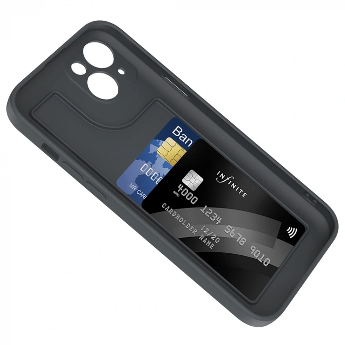 Apple iPhone 14 Kılıf Kamera Korumalı Kartlık Hazneli Zore Vitra Kapak