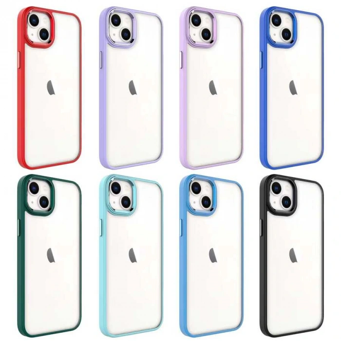 Apple iPhone 14 Plus Kılıf Zore Krom Kapak