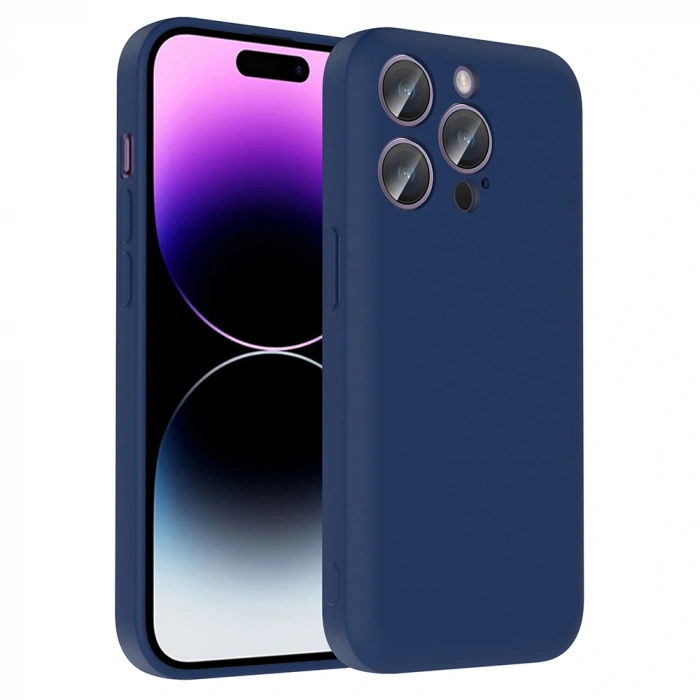 Apple iPhone 14 Pro Kılıf Kamera Korumalı Kartlık Hazneli Zore Vitra Kapak