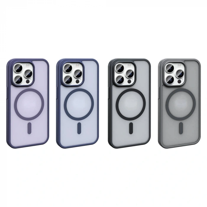 Apple iPhone 14 Pro Kılıf M-safe Şarj Özellikli Mat Arka Yüzey Zore Sio Kapak