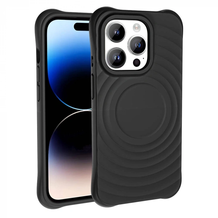 Apple iPhone 14 Pro M-safe Şarj Özellikli Airbagli Mat Görünümlü Zore Hepi Kapak