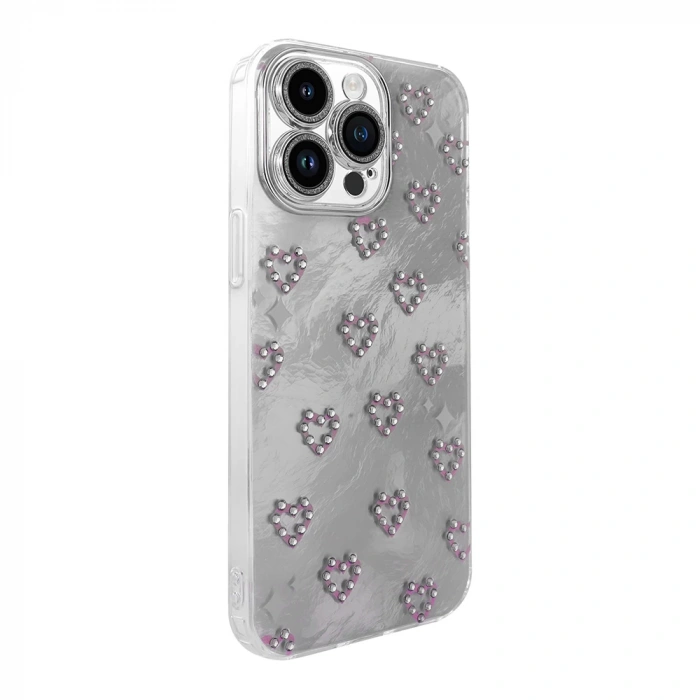 Apple iPhone 14 Pro Max Kılıf Kamera Korumalı Figürlü Zore Ponti Silikon Kapak