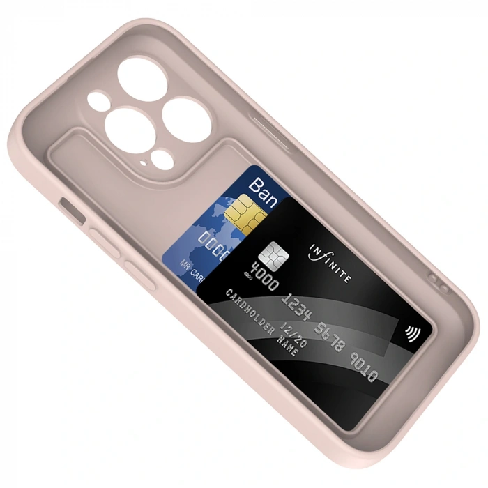 Apple iPhone 14 Pro Max Kılıf Kamera Korumalı Kartlık Hazneli Zore Vitra Kapak