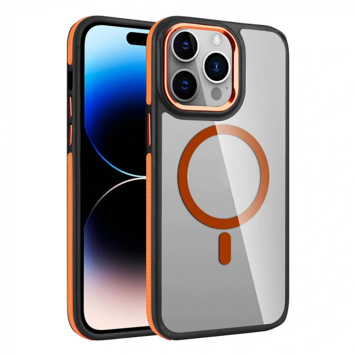 Apple iPhone 14 Pro Max Kılıf M-safe Şarj Özellikli Mat Görünümlü Zore Solo Kapak