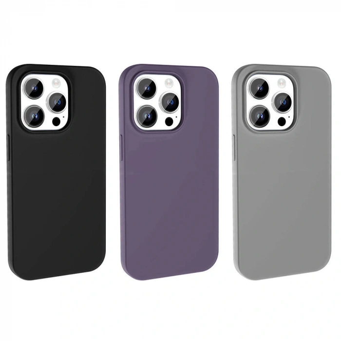 Apple iPhone 14 Pro Max Kılıf M-safe Şarj Özellikli Sıvı Teknolojili Silinebilir Sert Zore Kivi Kapak