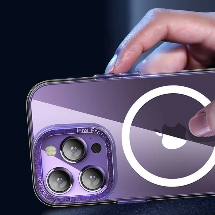 Apple iPhone 14 Pro Max Kılıf M-safe Şarj Özellikli Sert PC Zore Fuya Kapak