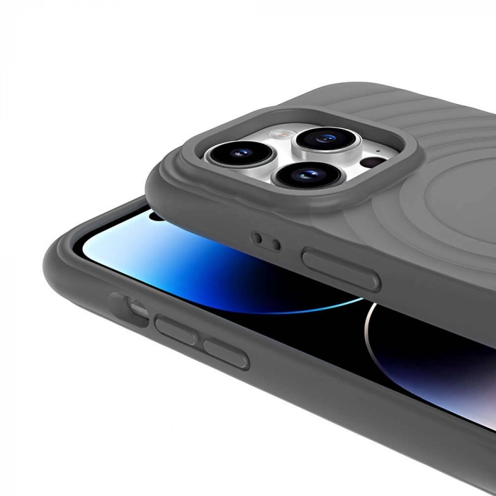 Apple iPhone 14 Pro Max M-safe Şarj Özellikli Airbagli Mat Görünümlü Zore Hepi Kapak