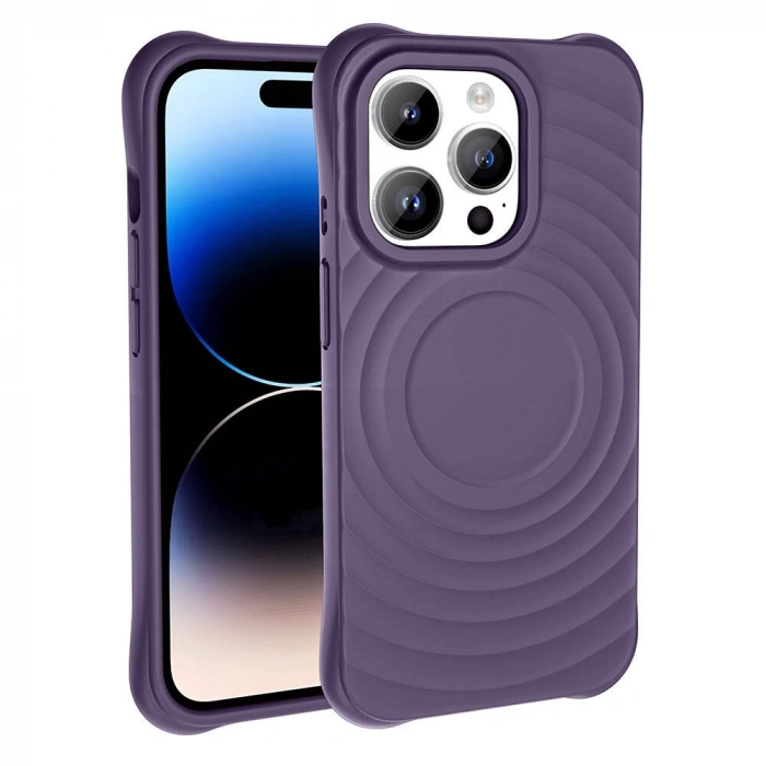 Apple iPhone 14 Pro Max M-safe Şarj Özellikli Airbagli Mat Görünümlü Zore Hepi Kapak