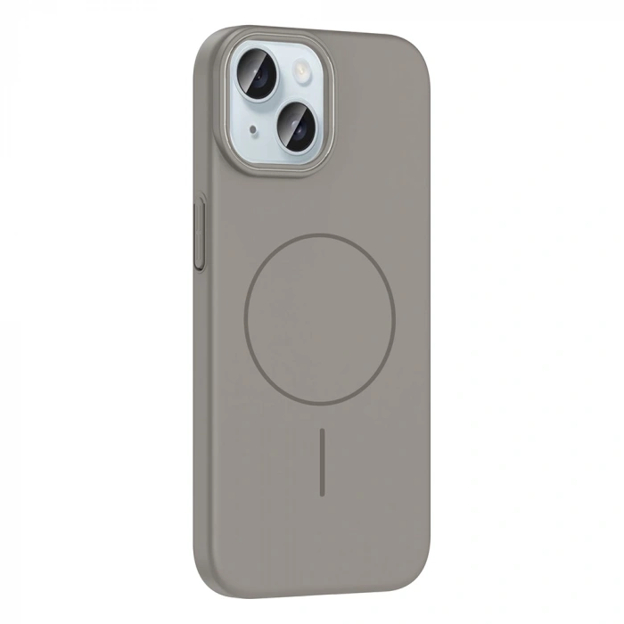 Apple iPhone 15 Kılıf M-safe Şarj Özellikli Zore Ruby Sert Kapak