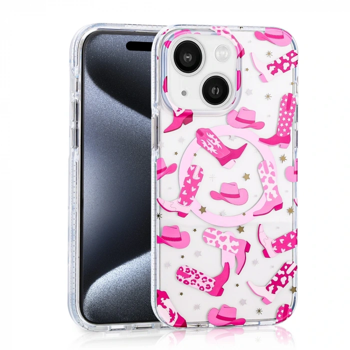 Apple iPhone 15 Kılıf M-safe Şarj Özellikli Zore Stilo Kapak