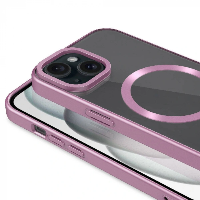 Apple iPhone 15 Kılıf Mat Tasarımlı M-safe Wireless Şarj Özellikli Zore Mat Setro Kapak