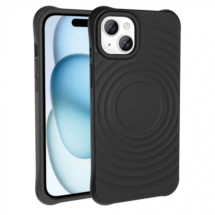 Apple iPhone 15 Plus M-safe Şarj Özellikli Airbagli Mat Görünümlü Zore Hepi Kapak