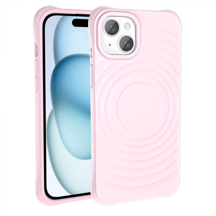 Apple iPhone 15 Plus M-safe Şarj Özellikli Airbagli Mat Görünümlü Zore Hepi Kapak