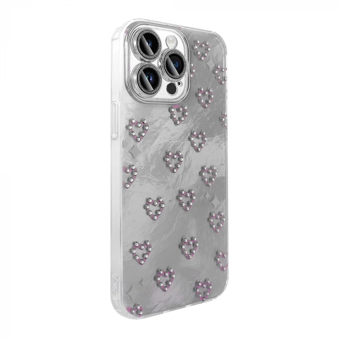 Apple iPhone 15 Pro Kılıf Kamera Korumalı Figürlü Zore Ponti Silikon Kapak