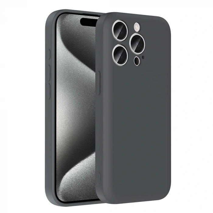 Apple iPhone 15 Pro Kılıf Kamera Korumalı Kartlık Hazneli Zore Vitra Kapak