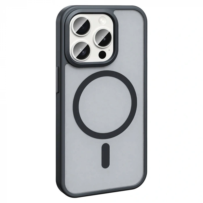 Apple iPhone 15 Pro Kılıf M-safe Şarj Özellikli Mat Arka Yüzey Zore Sio Kapak