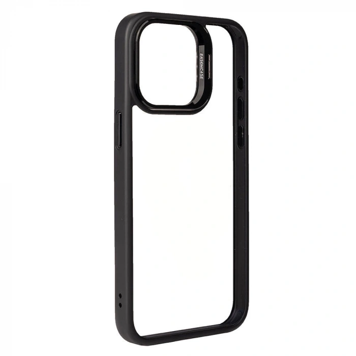 Apple iPhone 15 Pro Max Kılıf Kamera Lens Korumalı Standlı Zore Klon Lensli Kapak