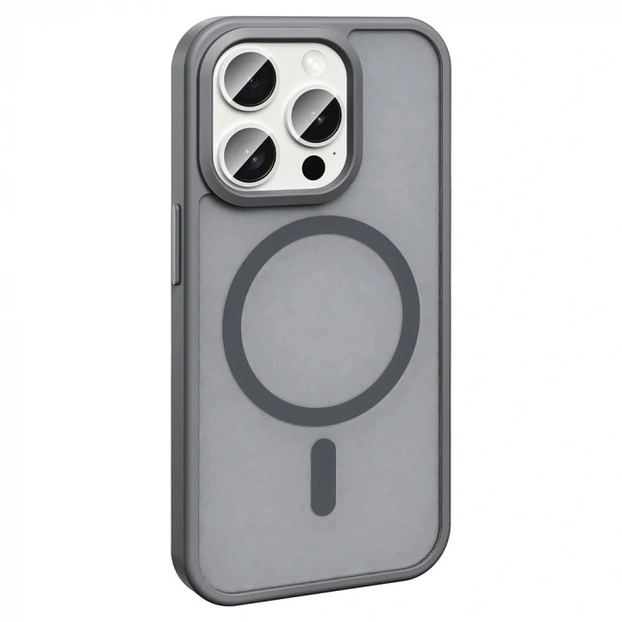 Apple iPhone 15 Pro Max Kılıf M-safe Şarj Özellikli Mat Arka Yüzey Zore Sio Kapak