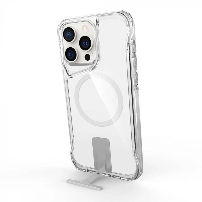 Apple iPhone 15 Pro Max Kılıf M-safe Şarj Özellikli Zore T-Max Standlı Kapak