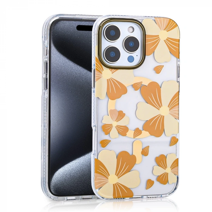 Apple iPhone 15 Pro Max Kılıf M-safe Şarj Özellikli Zore Papat Kapak