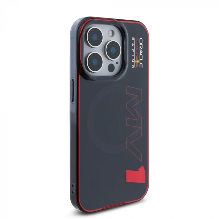 Apple iPhone 15 Pro Max Kılıf Redbull Orjinal Lisanslı M-safe Şarj Özellikli Çift Katmanlı Sert PC Büyük Boy MV Kapak