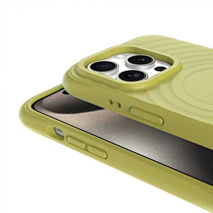 Apple iPhone 15 Pro Max M-safe Şarj Özellikli Airbagli Mat Görünümlü Zore Hepi Kapak