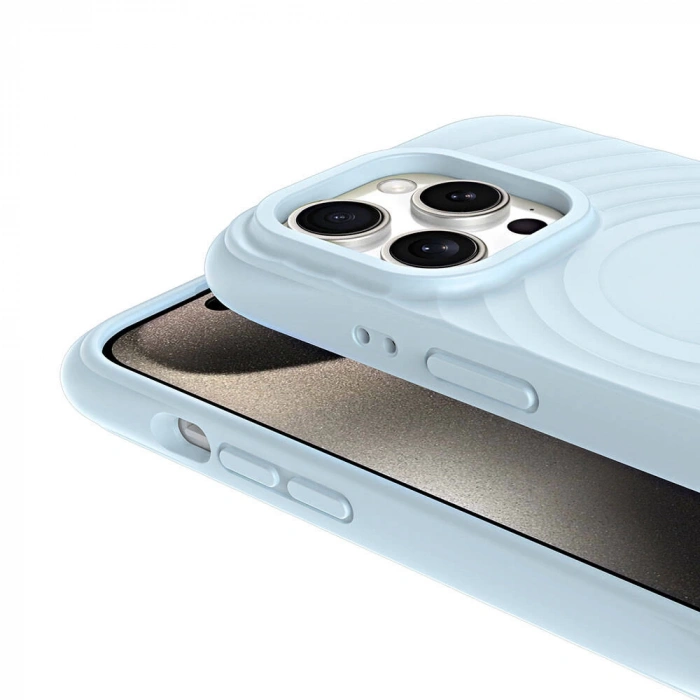 Apple iPhone 15 Pro Max M-safe Şarj Özellikli Airbagli Mat Görünümlü Zore Hepi Kapak