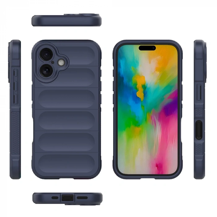 Apple iPhone 16 Kılıf Esnek TPU Oyuklu Arka Yüzey Tasarımlı Zore Etnik Silikon Kapak