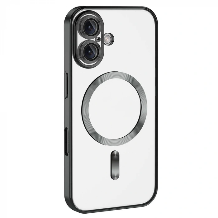 Apple iPhone 16 Kılıf Kamera Korumalı M-safe Wireless Şarj Özellikli Zore Demre Kapak